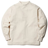 T-shirt Heavy Mockneck L/S - Ecru