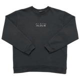 Script Crewneck - Black
