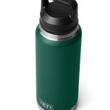 Rambler Bottle Chug 36oz - Black Forest Green