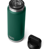 Rambler Bottle Chug 36oz - Black Forest Green