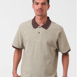 S/S Dion Polo - Dion Stripe/Wax