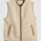 Seacliff Sherpa Vest - Cream Sherpa Cream