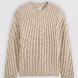Presidio Crew - Cable Stitch Brown