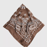 Satin Bandana - Chocolate Brown