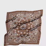 Satin Bandana - Chocolate Brown