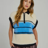 Sky Knit Waistcoat - Black/Blue