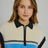Sky Knit Waistcoat - Black/Blue