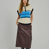 Sky Knit Waistcoat - Black/Blue