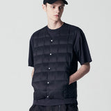 V-Neck Down Vest - Olive