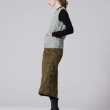 Military Crew Neck Down Vest - Sage Green