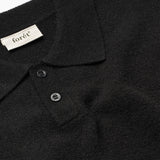 Timber Brushed Polo Knit - Black