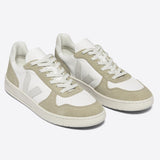 Sneaker V-10 Suede - White Natural Sahara