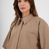 Willow SS Shirt - Sand Stripe