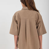 Willow SS Shirt - Sand Stripe