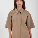 Willow SS Shirt - Sand Stripe