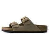 Sandal Arizona Normal Soft Footbed Suede Leather - Taupe