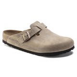 Slipper Boston Slim Soft Footbed Oiled Leather - Tobacco Brown
