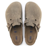 Slipper Boston Slim Soft Footbed Oiled Leather - Tobacco Brown