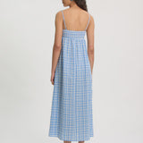 Aitana Dress - Blue White Check