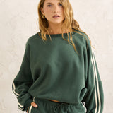 Contrast Sweatshirt - Hunter