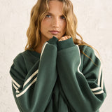 Contrast Sweatshirt - Hunter