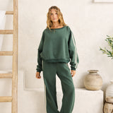 Contrast Sweatshirt - Hunter