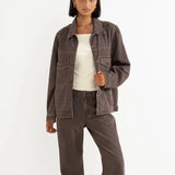 Demi Oversized Jacket - Chocolate