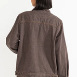 Demi Oversized Jacket - Chocolate
