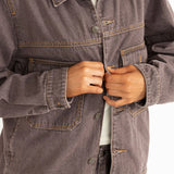 Demi Oversized Jacket - Chocolate