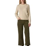 W´s Wide Leg Cord Pants - Basin Green