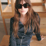 Kaia Amber - Green Solid Lens