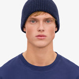 Mössa Merino Wool Beanie - Marine Blue