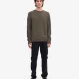 Classic Merino Wool Crew - Dusty Olive