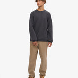 Classic Merino Wool Crew - Lava Grey