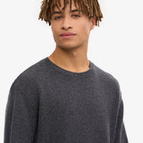Classic Merino Wool Crew - Lava Grey