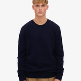 Classic Merino Wool Crew - Navy Blue