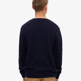 Classic Merino Wool Crew - Navy Blue