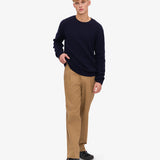 Classic Merino Wool Crew - Navy Blue