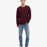 Tröja Merino Ull - Oxblood Red