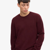 Tröja Merino Ull - Oxblood Red