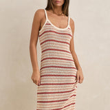 Tami Stripe Knit Maxi Dress - Watermelon