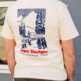 Mountain River Tee S/S - Bone White