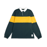 Mountain Rugby Shirt M - Dark Pine/Mustard