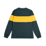 Mountain Rugby Shirt M - Dark Pine/Mustard
