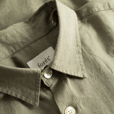 Serene Linen SS Shirt - Dusty Olive