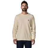 M'S L/S Mw Hut Tripper Skyline T-Shirt - Undyed Natural