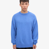 Oversized Merino Wool Crew - Pacific Blue
