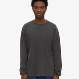 Oversized Organic LS T-shirt - Faded Black