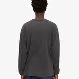 Oversized Organic LS T-shirt - Faded Black