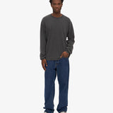 Oversized Organic LS T-shirt - Faded Black